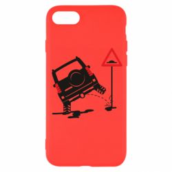 Чехол для iPhone SE 2020 Jeep pissing on the sign - PrintSalon