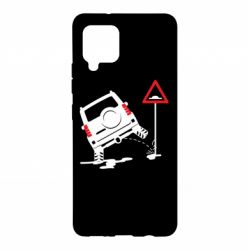 Чехол для Samsung A42 5G Jeep pissing on the sign - PrintSalon