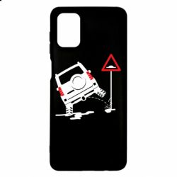 Чехол для Samsung M51 Jeep pissing on the sign - PrintSalon