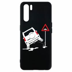 Чехол для Oppo A91/Reno3 Jeep pissing on the sign - PrintSalon