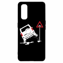Чехол для Oppo Find X2 Jeep pissing on the sign - PrintSalon