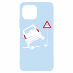Чехол для Xiaomi Mi11 Lite Jeep pissing on the sign - PrintSalon