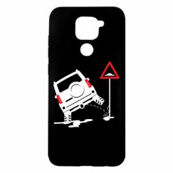 Чехол для Xiaomi Redmi Note 9/Redmi 10X Jeep pissing on the sign - PrintSalon