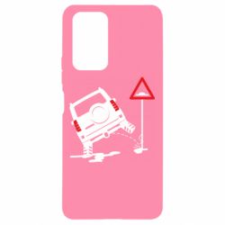 Чехол для Xiaomi Redmi Note 10 Pro Jeep pissing on the sign - PrintSalon