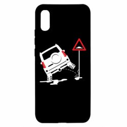 Чехол для Xiaomi Redmi 9a Jeep pissing on the sign - PrintSalon