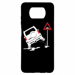 Чехол для Xiaomi Poco X3 Jeep pissing on the sign - PrintSalon
