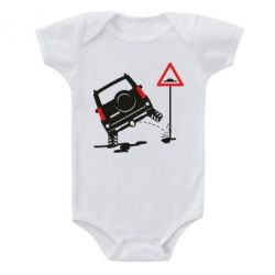 Детский бодик Jeep pissing on the sign - PrintSalon