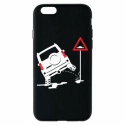 Чехол для iPhone 6/6S Jeep pissing on the sign - PrintSalon