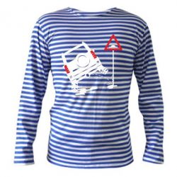 Тельняшка с длинным рукавом Jeep pissing on the sign - PrintSalon