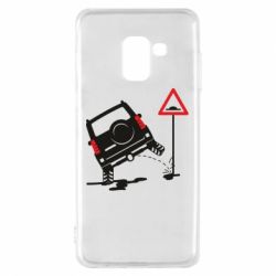 Чехол для Samsung A8 2018 Jeep pissing on the sign - PrintSalon