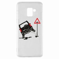 Чехол для Samsung A8+ 2018 Jeep pissing on the sign - PrintSalon