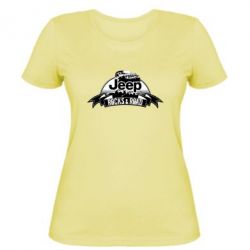 Женская футболка Jeep rocks - PrintSalon