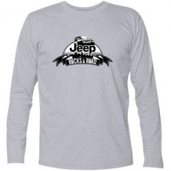 Футболка с длинным рукавом Jeep rocks - PrintSalon