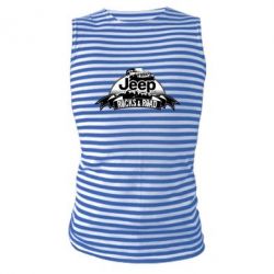 Майка-тельняшка Jeep rocks - PrintSalon