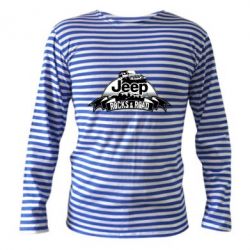 Тельняшка с длинным рукавом Jeep rocks - PrintSalon