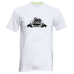 Мужская футболка для спорта Jeep rocks - PrintSalon