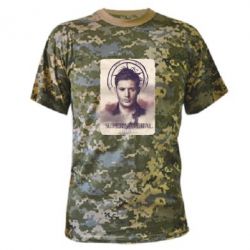 Камуфляжна футболка Jensen Ackles - PrintSalon