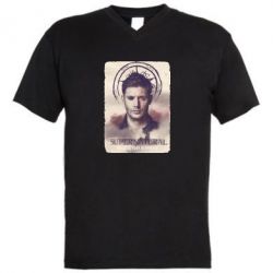 Чоловіча футболка з V-подібним вирізом Jensen Ackles - PrintSalon