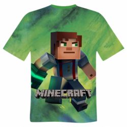Чоловіча футболка 3D Jesse from Minecraft - PrintSalon