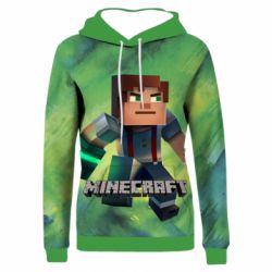 Жіноче 3D худі Jesse from Minecraft - PrintSalon