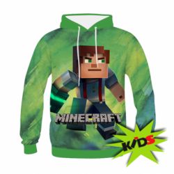 Дитяче 3D худі Jesse from Minecraft - PrintSalon