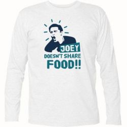 Футболка с длинным рукавом Joey doesn't share food! - PrintSalon