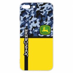 Чехол для iPhone 7 Plus John Deer camouflage blue - PrintSalon