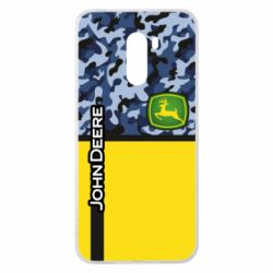 Чехол для Xiaomi Pocophone F1 John Deer camouflage blue - PrintSalon