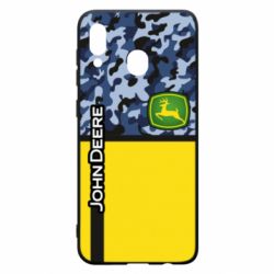 Чохол для Samsung A30 John Deer camouflage blue