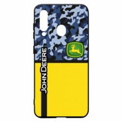 Чехол для Samsung A60 John Deer camouflage blue - PrintSalon