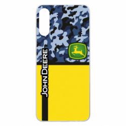 Чехол для Samsung A70 John Deer camouflage blue