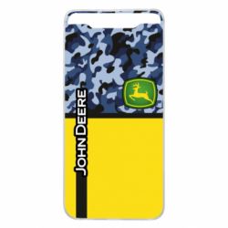Чехол для Samsung A80 John Deer camouflage blue - PrintSalon