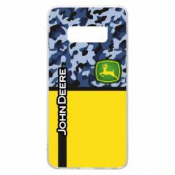 Чехол для Samsung S10e John Deer camouflage blue - PrintSalon