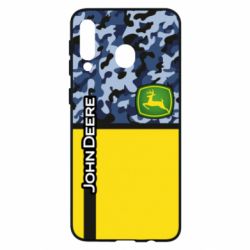 Чехол для Samsung M30 John Deer camouflage blue - PrintSalon