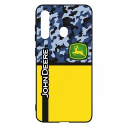 Чехол для Samsung M40 John Deer camouflage blue - PrintSalon