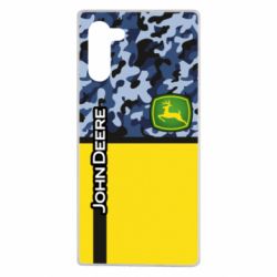 Чехол для Samsung Note 10 John Deer camouflage blue - PrintSalon