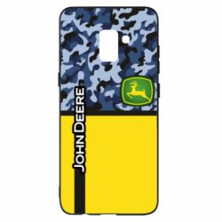 Чехол для Samsung A8+ 2018 John Deer camouflage blue - PrintSalon