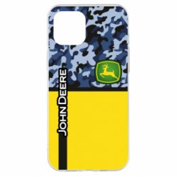 Чехол для iPhone 12 Pro Max John Deer camouflage blue - PrintSalon
