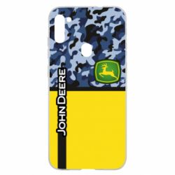 Чехол для Samsung A11/M11 John Deer camouflage blue - PrintSalon