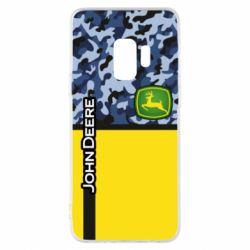 Чехол для Samsung S9 John Deer camouflage blue - PrintSalon