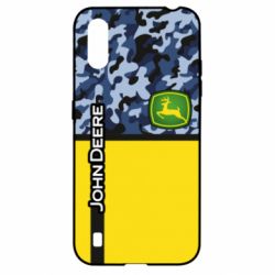 Чехол для Samsung A01/M01 John Deer camouflage blue - PrintSalon