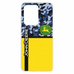 Чехол для Samsung S20 Ultra John Deer camouflage blue - PrintSalon
