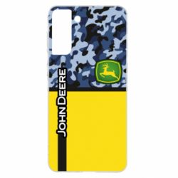 Чохол для Samsung S21+ John Deer camouflage blue