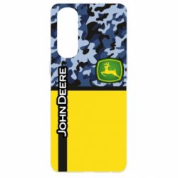 Чехол для Oppo Reno 4 Pro John Deer camouflage blue - PrintSalon