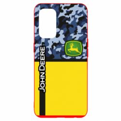 Чехол для Oppo Reno 5 4G John Deer camouflage blue - PrintSalon