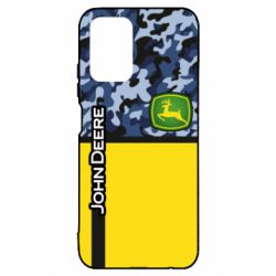 Чехол для Xiaomi Redmi Note 10 John Deer camouflage blue - PrintSalon