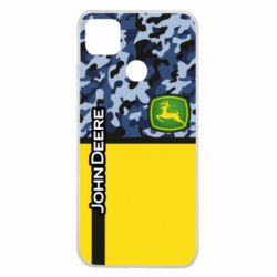 Чехол для Xiaomi Redmi 9c John Deer camouflage blue - PrintSalon