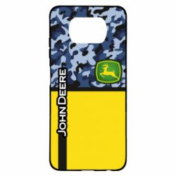 Чехол для Xiaomi Poco X3 John Deer camouflage blue - PrintSalon