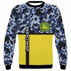 3D свитшот John Deer camouflage blue - PrintSalon