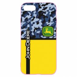 Чехол для iPhone SE 2022 John Deer camouflage blue - PrintSalon